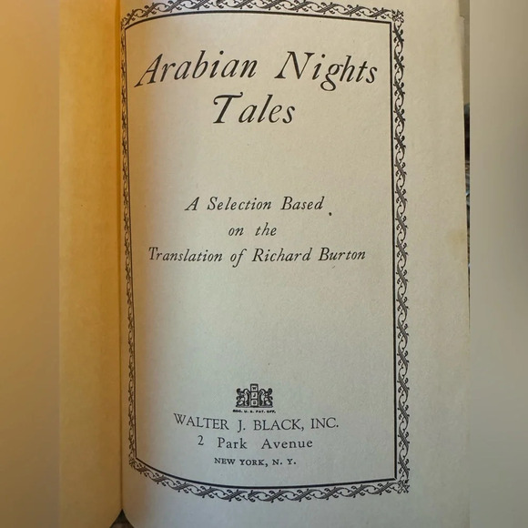 VINTAGE The Arabian Nights Book - 1920s Hardback, Red Cover, Gold Lettering - Picture 4 of 10